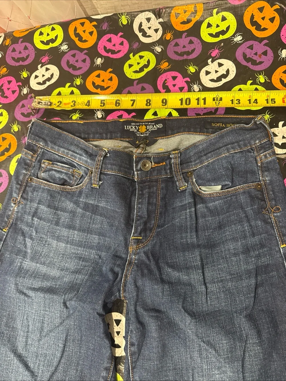 Lucky Brand Dark Blue Flared Wide-Leg Jeans